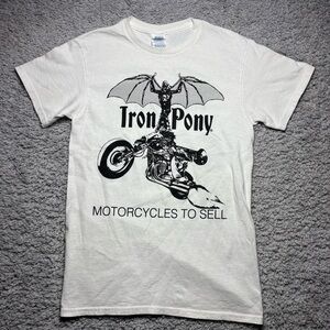 Iron Pony Motorcycles Shirt Womens Small Crewneck Tee Moto Riding Gear Street